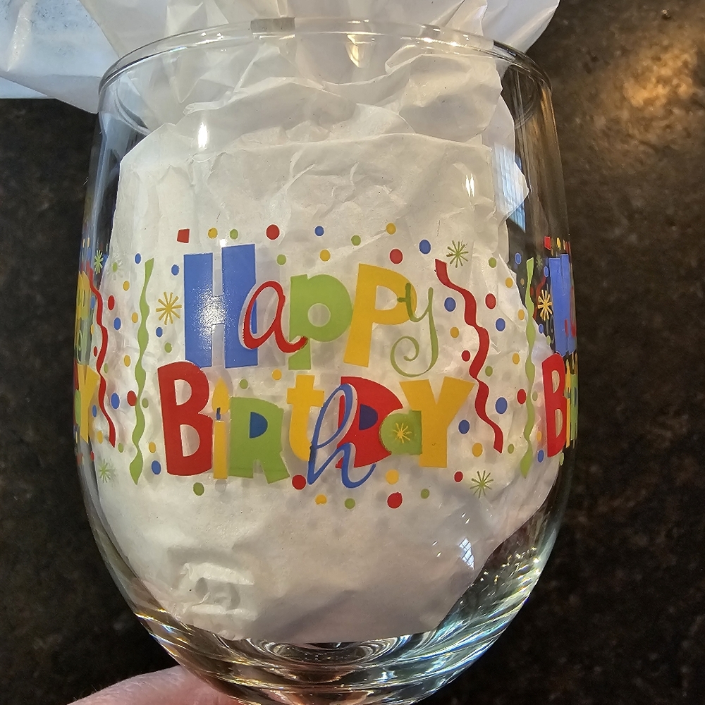 🐕 2 Birthday Wine Glasses 🐕 - Picture 5 of 7